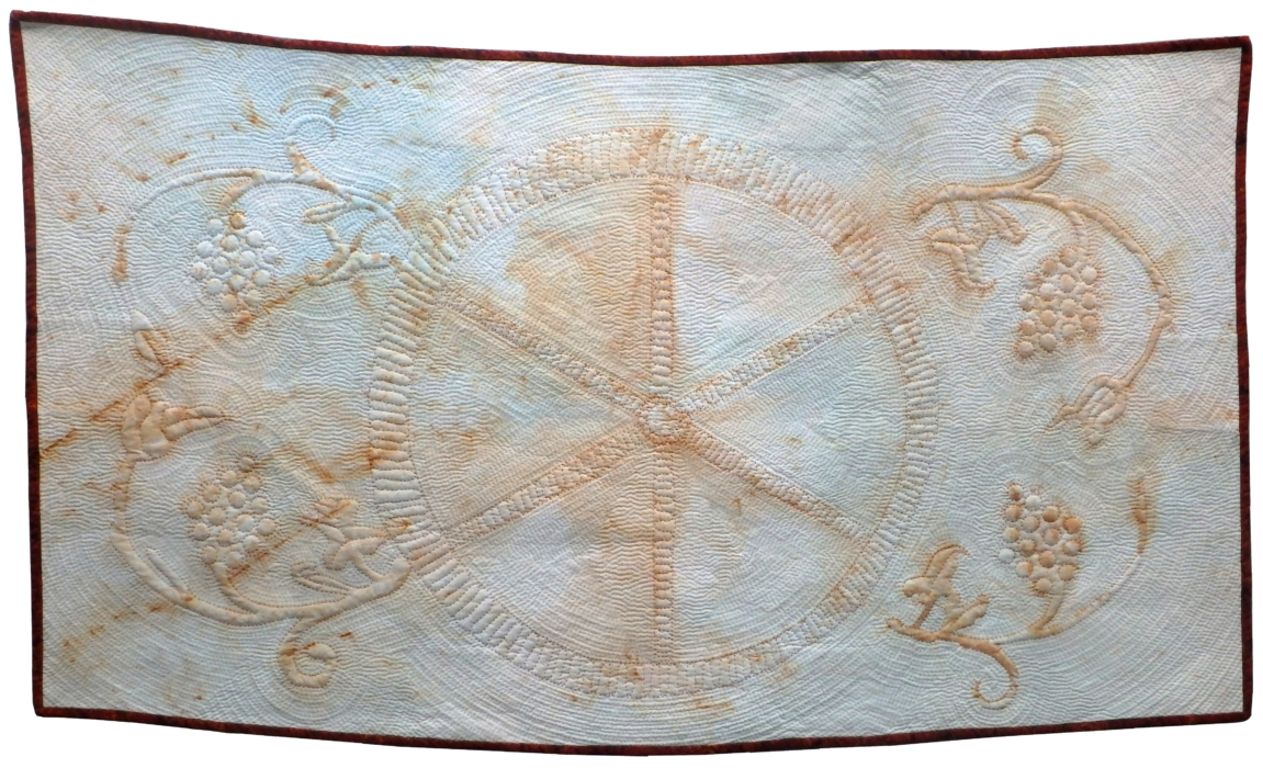 Image of textile artwork Crushed Grapes by Jean M. Judd