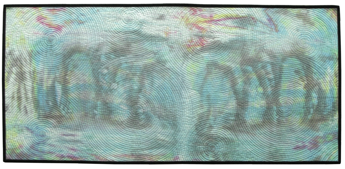 Full image of textile artwork Contaminated Water #1 by Jean M. Judd, Cushing, Wisconsin, USA