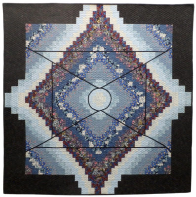 Image of textile artwork, Fractured 'Gello #2, by Wisconsin artist Jean M. Judd