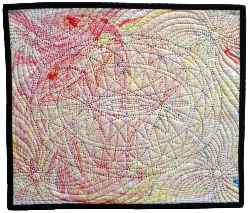 Full view of Aged Psychedelic #7 contemporary artwork by Wisconsin artist Jean M. Judd