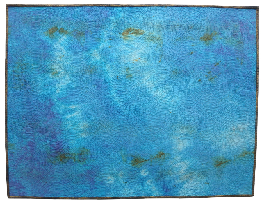 Full view image of Contaminated Water #10 Reflections contemporary artwork by Wisconsin artist Jean M. Judd.