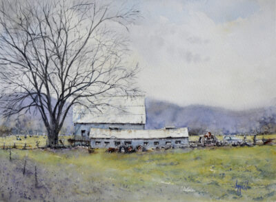 Almost Winter, watercolor by Judy Mudd