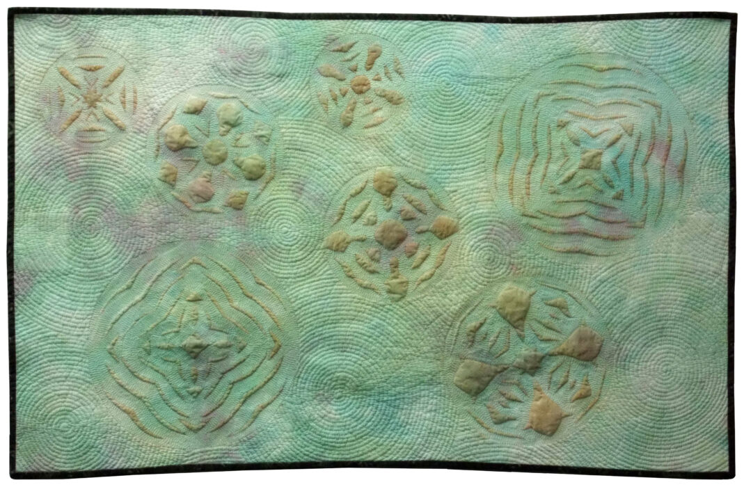 Image of contemporary artwork Contaminated Water #7: Lily Pads by Wisconsin artist Jean M. Judd.